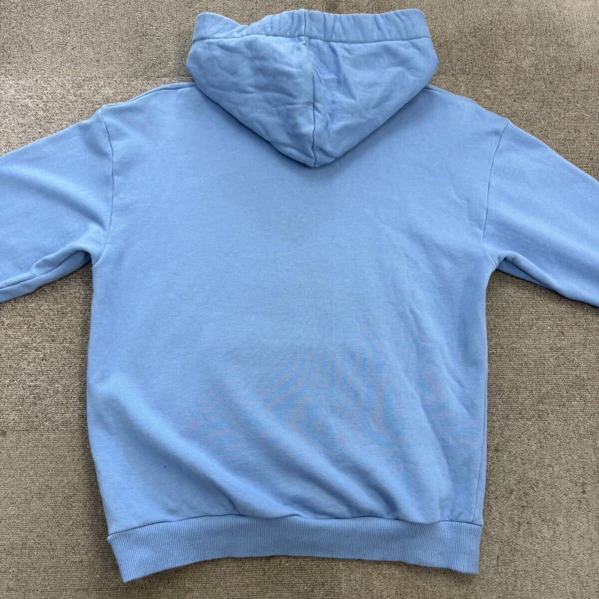 31『極美品?現(xiàn)行モデル』 CELINE セリーヌ メンズ ドローコード ロゴ ぷる プルオーバー パーカー スウェット フーディ ブルー Mサイズ