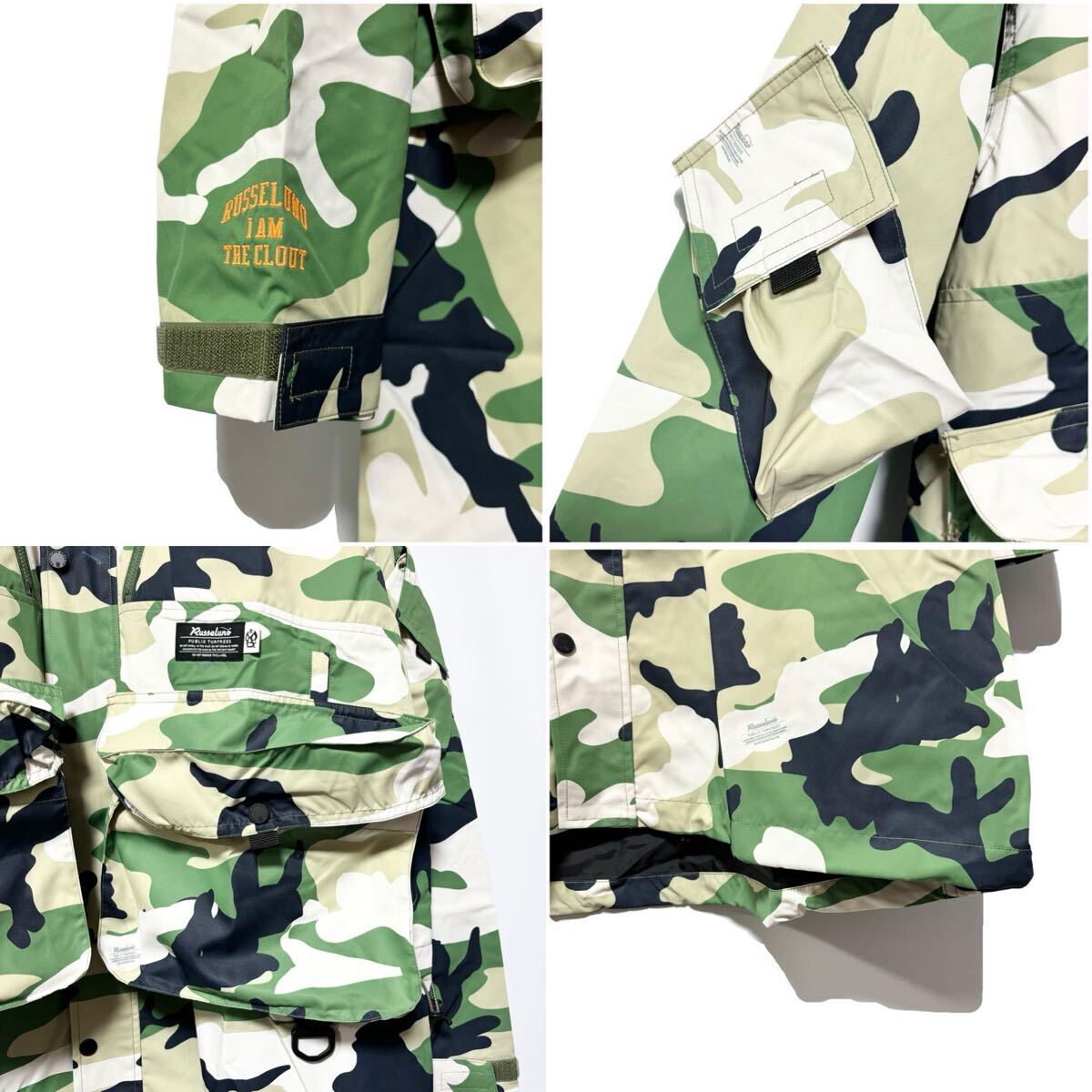 新品 ラッセルノ ゴルフ 2Way カスタム ロング ジャケット カーキ M 4 新品 ラッセルノ ゴルフ 2Way カスタム ロング ジャケット カモ M 4