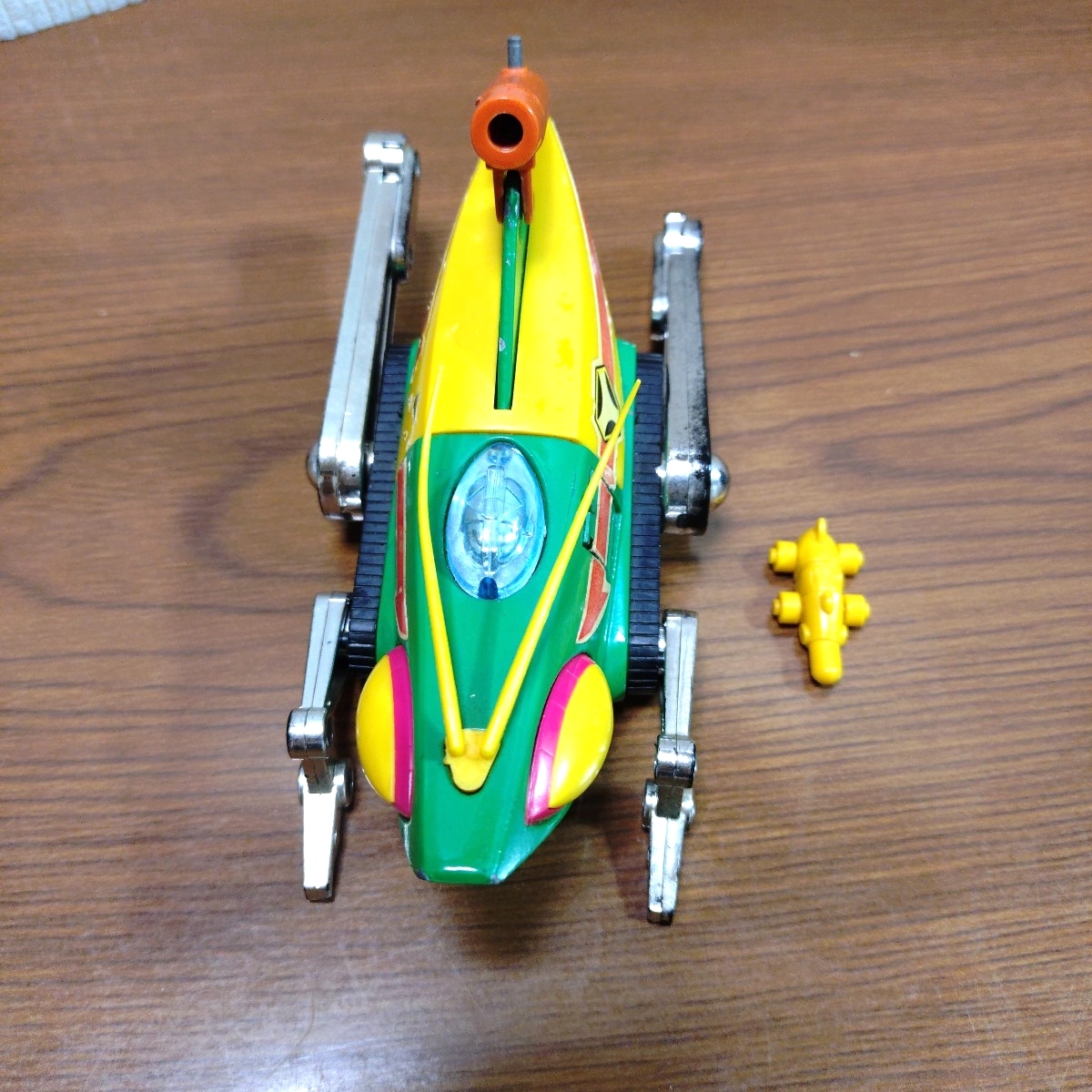 【激レア】 タカトク 合金 タツノコプロ タイムボカンシリーズ 「ドタバッタン」 当時物 おもちゃ （小型メカ付き）_画像6