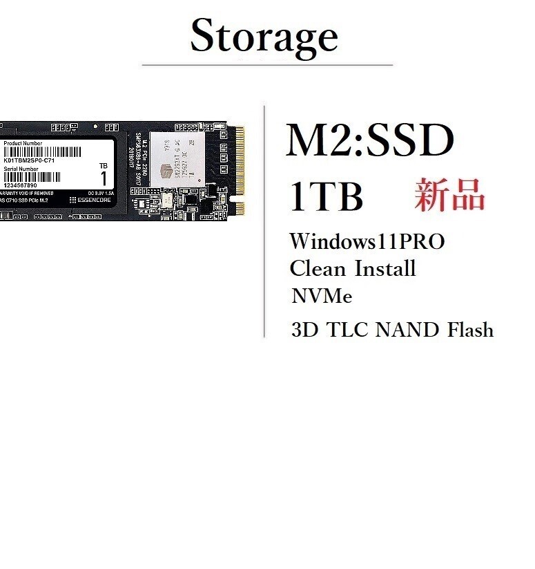 12世代12コア20スレッド！/ Corei7-12700/ M2:SSD-1TB/ メモリ-32GB/ OP-HDD/ WIFI/ Bluetooth/ OPHDD/ Win11Pro/Office2024Pro/メディア15
