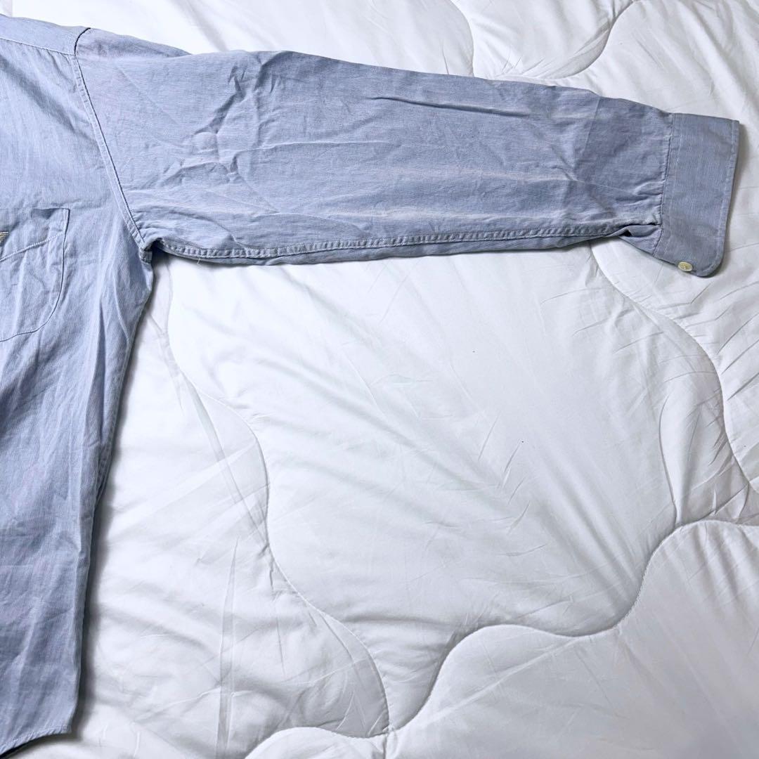 エンポリオアルマーニ シャツ 青 Mサイズ_画像6