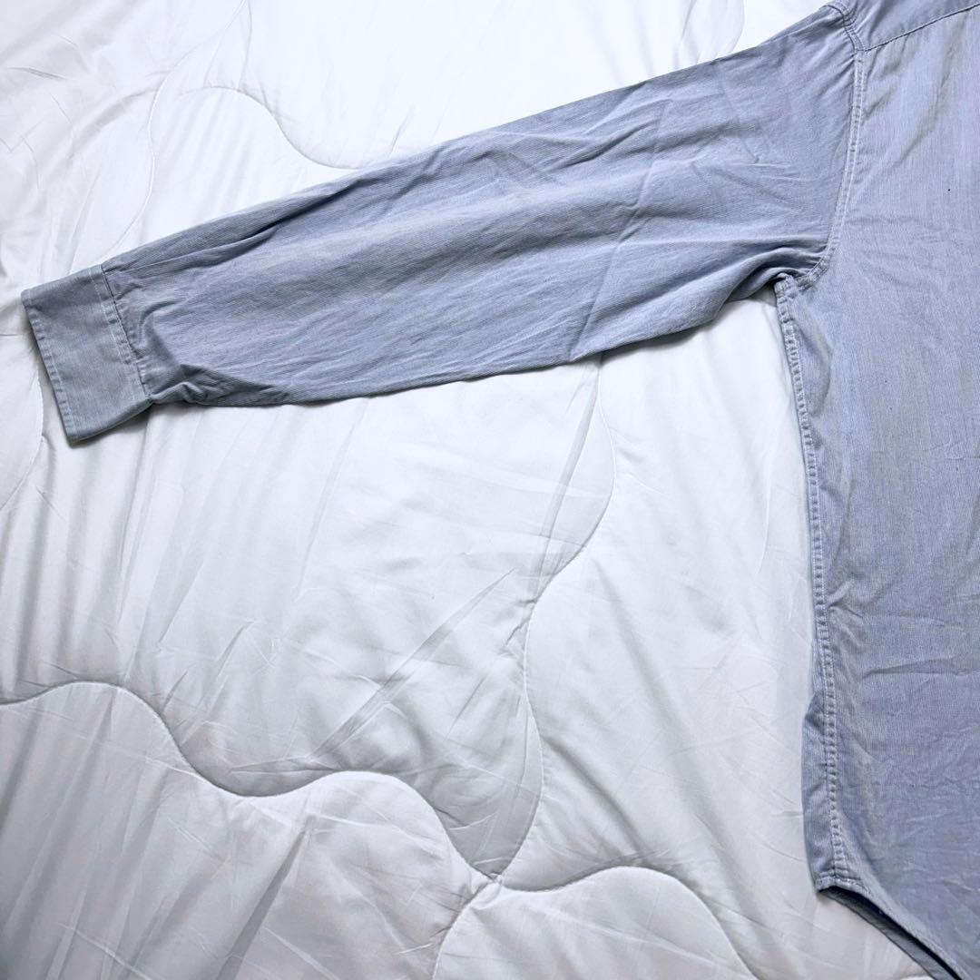 エンポリオアルマーニ シャツ 青 Mサイズ_画像5