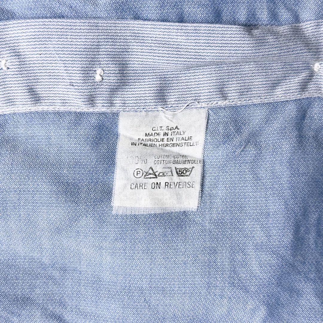 エンポリオアルマーニ シャツ 青 Mサイズ_画像9