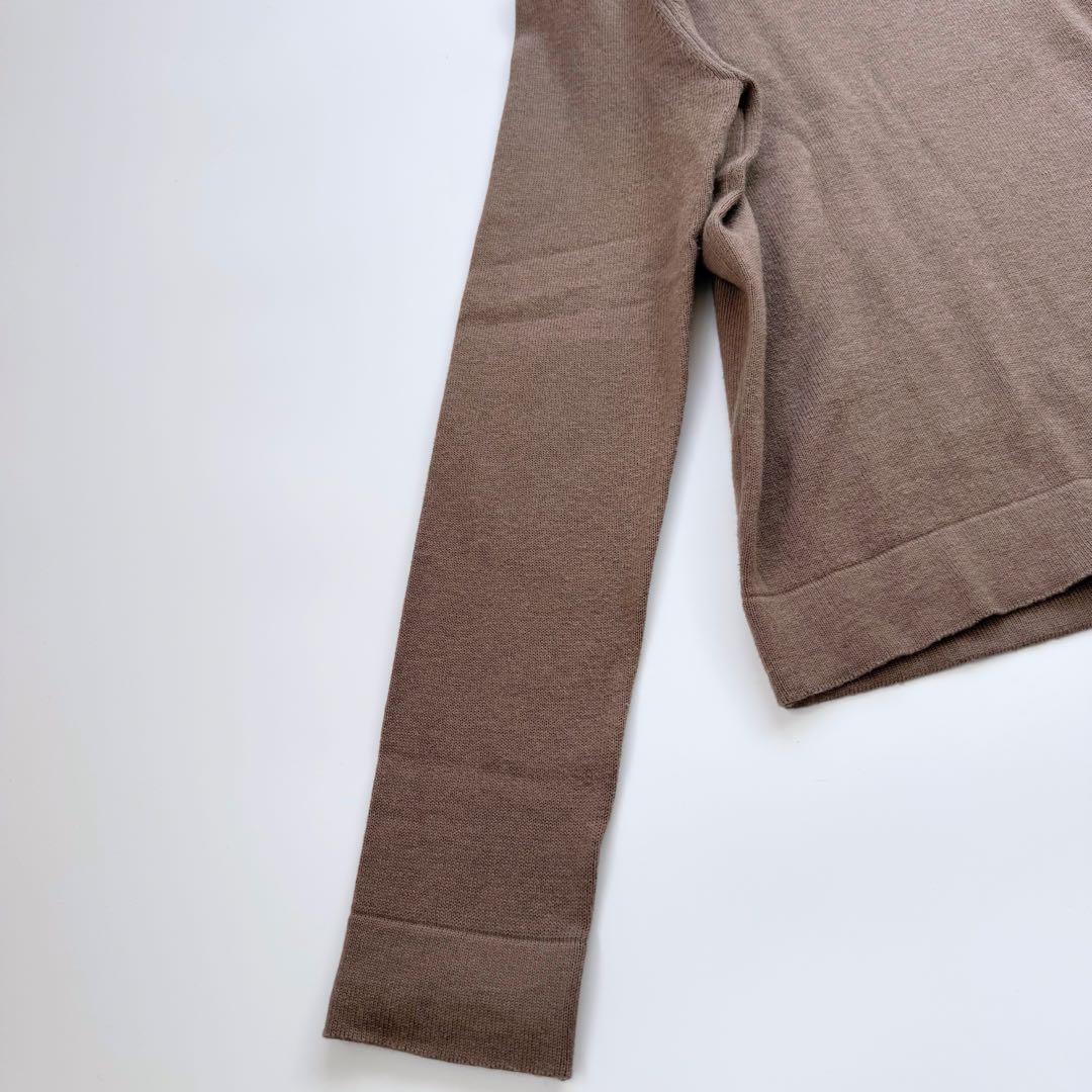 美品 オールドマンズテーラー カシミヤ エルボーパッチ セーター ブラウン S_画像6