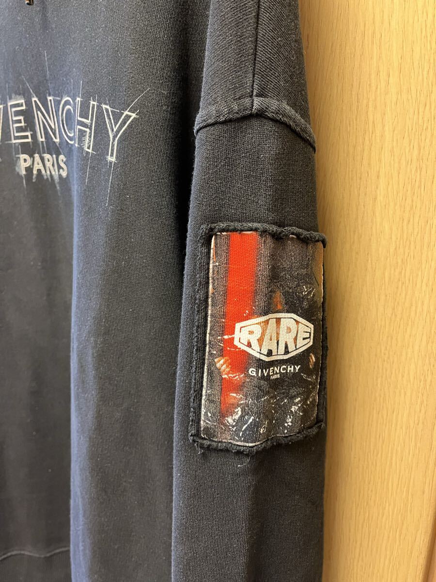 正規 20AW Givenchy ジバンシィ RARE ロゴ プルオーバー フーディー パーカー 黒 M BMJ08V30AF_画像6