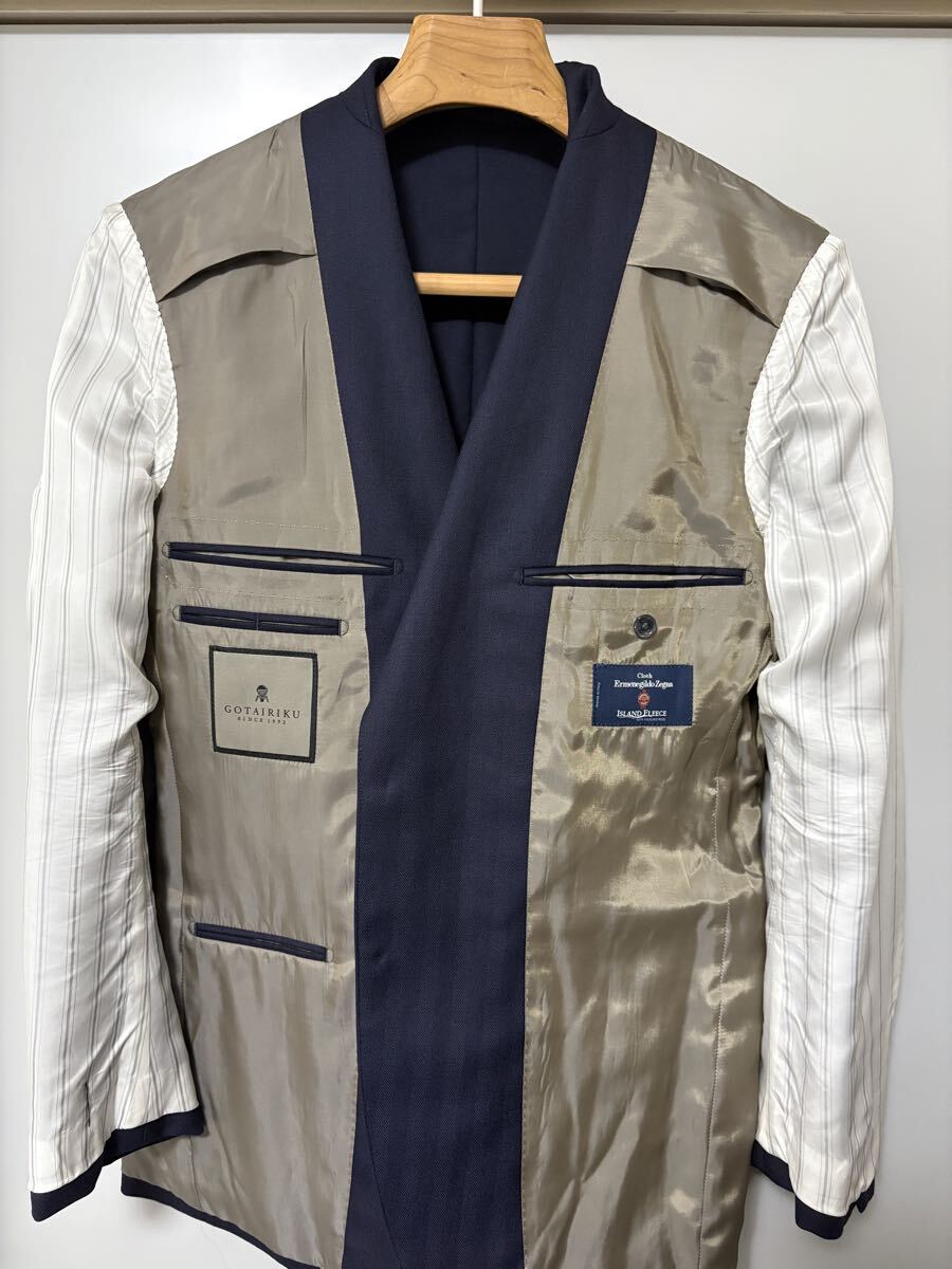 新品 ◆ gotairiku 五大陸 エルメネジルド・ゼニア 最高級 ウール スーツ メンズ ビジネス スーツ 秋冬 A6 定価154，000円