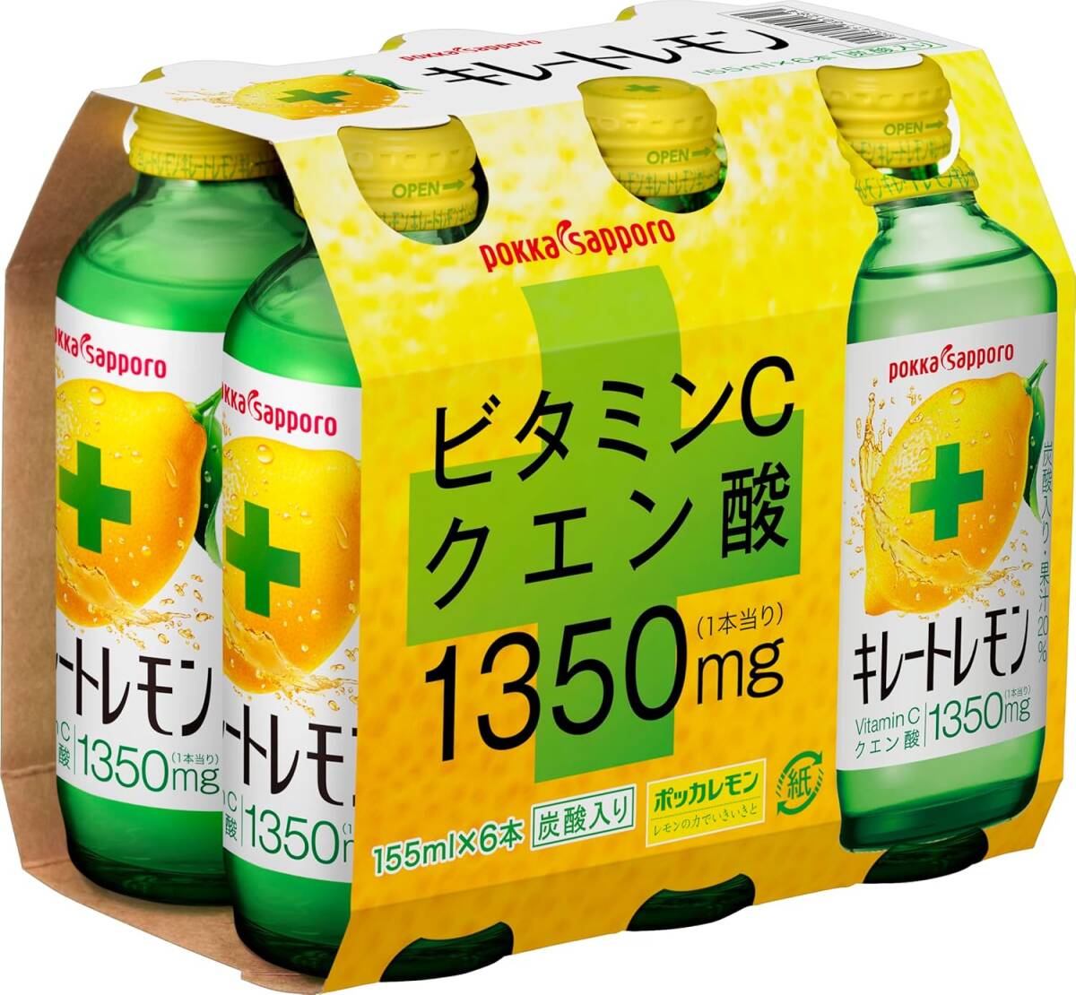 キレートレモン ポッカサッポロ 155ml ×24本(6本×4パック)