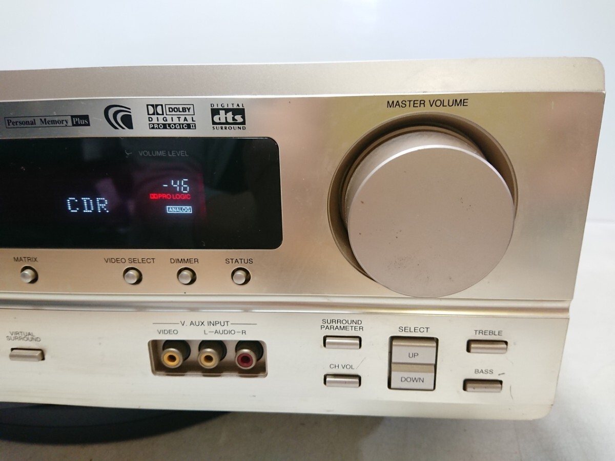 管理1007 DENOM デノン AVサラウンドアンプ AVC-1550 キズ汚れあり 通電確認済み ジャンク_画像4