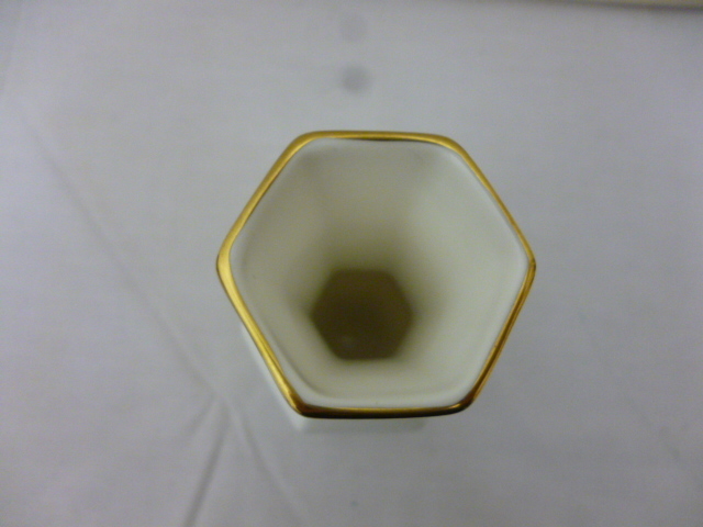 【M45171】西洋花器 2点 / COALPORT コールポート イングランド / PORSGRUND ポシュグルン ノルウェー / 花瓶 金彩 アンティーク レトロ_画像5