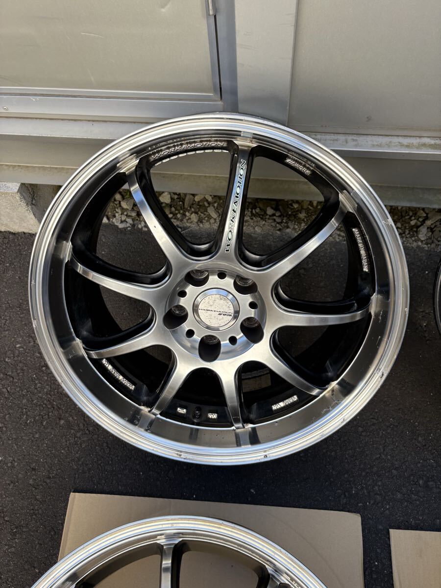 【送料7000円】【4本】ＷＯＲＫ　EMOTION ワーク　エモーション　Ｄ９R １８×７．５Ｊ　５穴　１１２　＋３８_画像4
