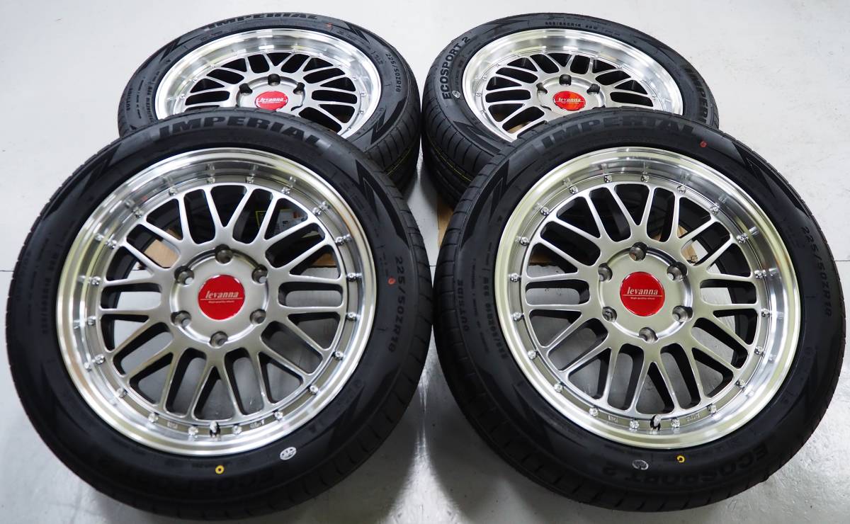  оборудован изображение есть глубокий обод сетка levanna V10LTH 18inch 6H139.7 7.0J+38 гипер- черный импорт шина 225/50R18 200 серия Hiace 