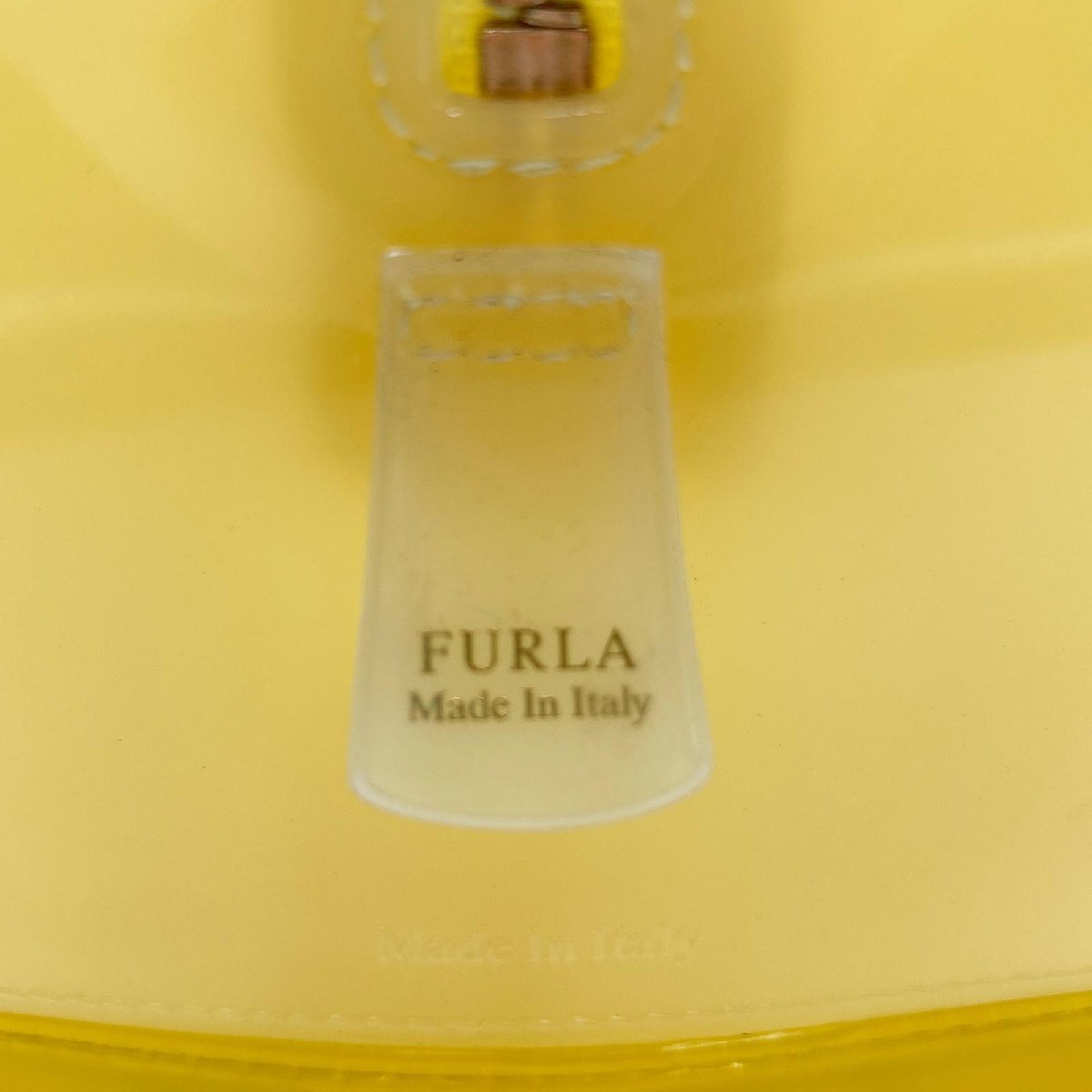 フルラ Furla ボストンバッグ バッグ ハンドバッグ イエロー ラバー レディース 中古