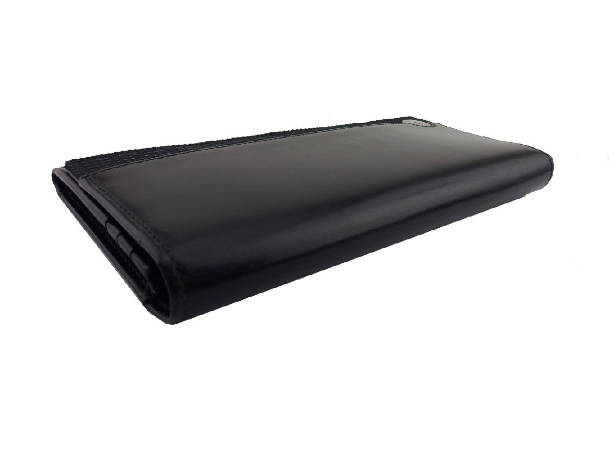 ハンティングワールド HUNTING WORLD 長財(cái)布 ブラック×シルバー レディース 中古