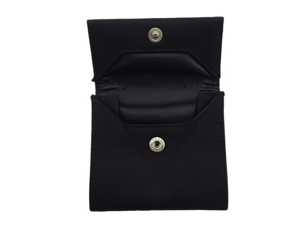 プラダ PRADA コインケース トライアングルロゴ ブラック レディース 中古_画像6