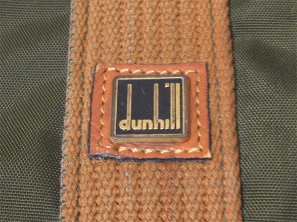ダンヒル Dunhill ボストンバッグ ロゴプレート カーキ レディース 中古