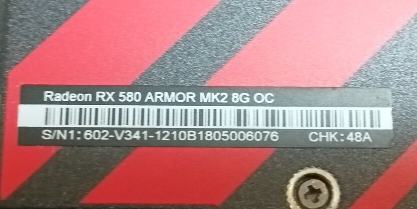 Radeon RX 580 ARMOR MK II 8G OC