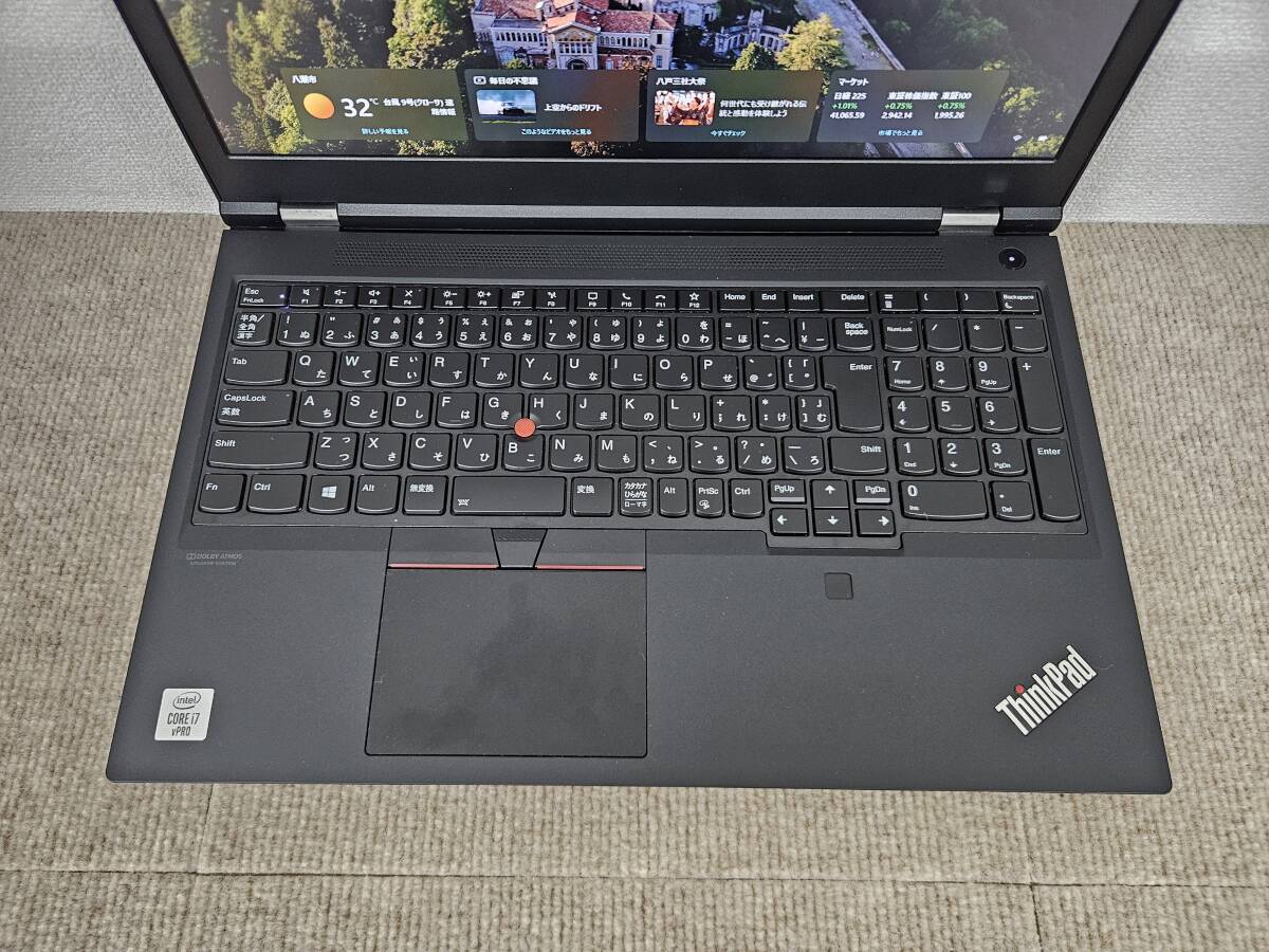 美品 ゲーミングノートパソコン Lenovo ThinkPad T15g Core i7-10850H(代10世代) 64GBメモリ M.2 SSD 512GB+2TB NVIDIA RTX 2070 Super_画像2