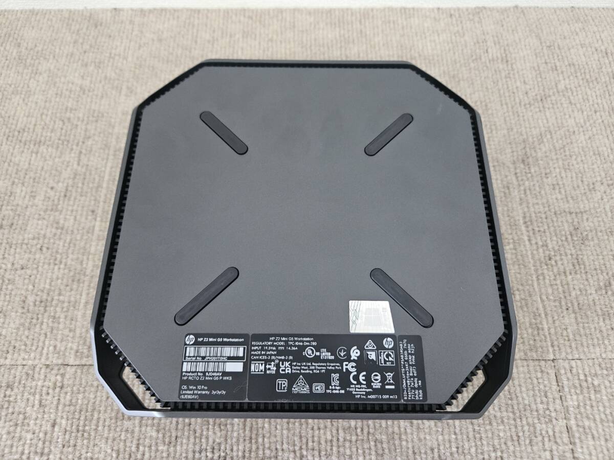 超小型ワークステーション HP Z2 Mini G5 Intel Xeon W-1250P 6コア 32GB メモリ M.2 SSD 512GB NVIDIA Quadro T1000
