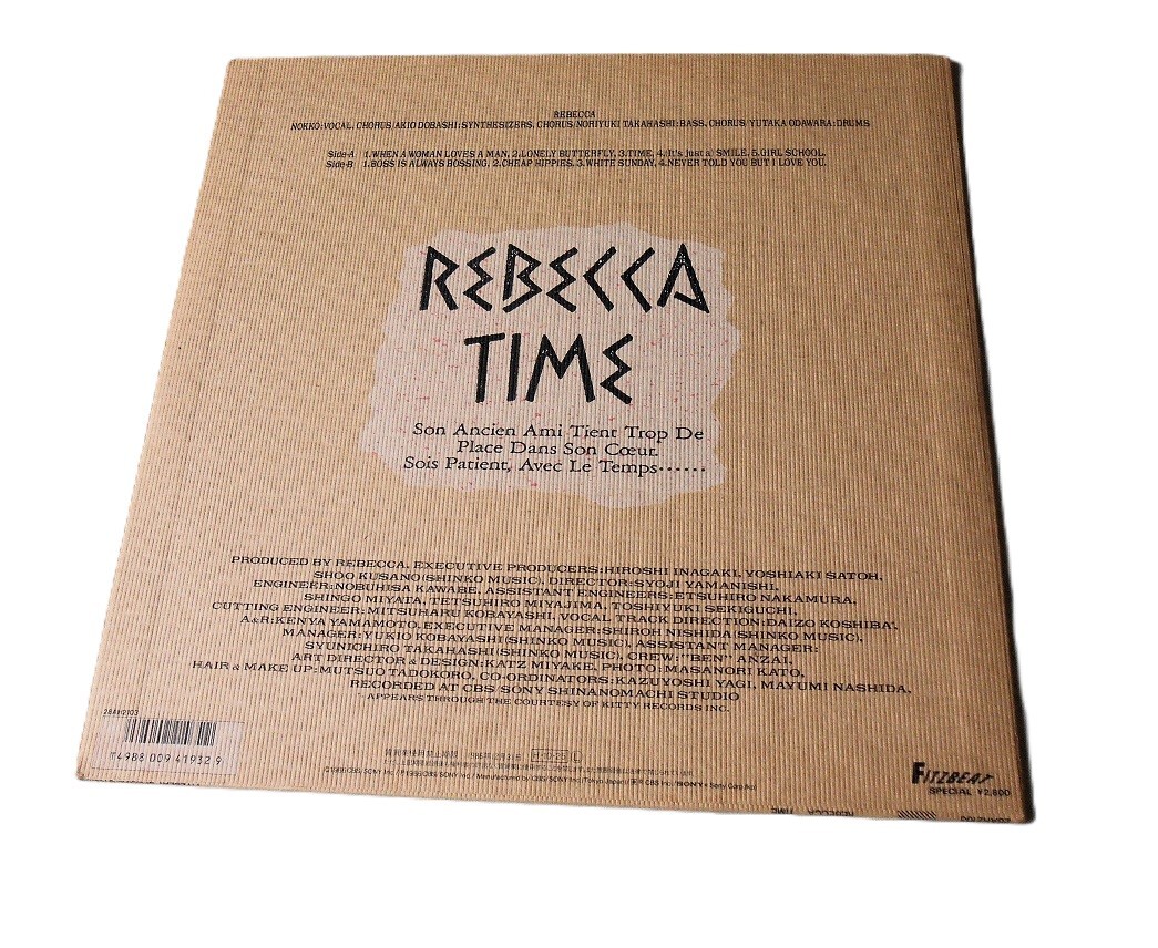 ★レベッカ(TIMS)LP全9曲入りレコード(80年代)_画像3