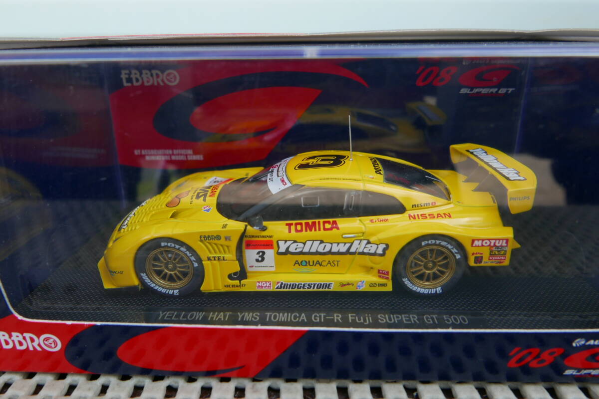 【新品未開封】EBBRO 1/43 YELLOW HAT YMS TOMICA GT-R Fuji SUPER GT500 '08 日産 R35 ミニカー