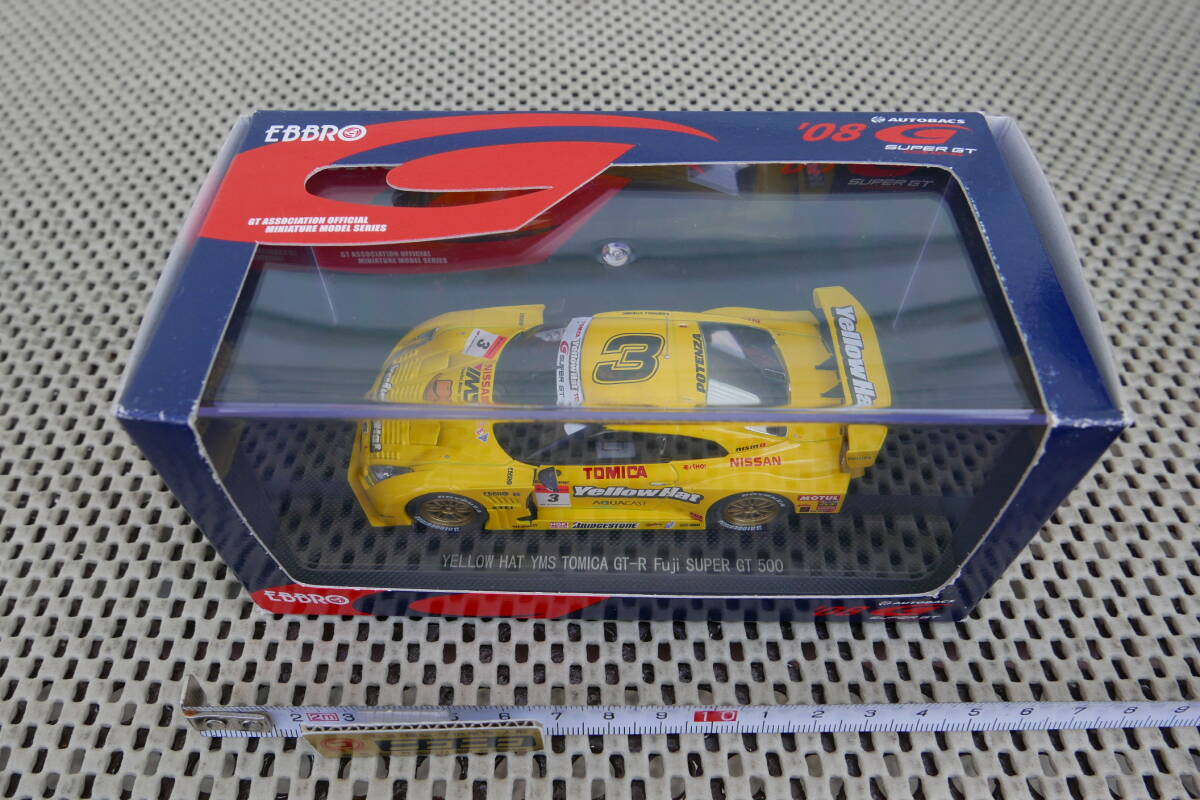 【新品未開封】EBBRO 1/43 YELLOW HAT YMS TOMICA GT-R Fuji SUPER GT500 '08 日産 R35 ミニカー
