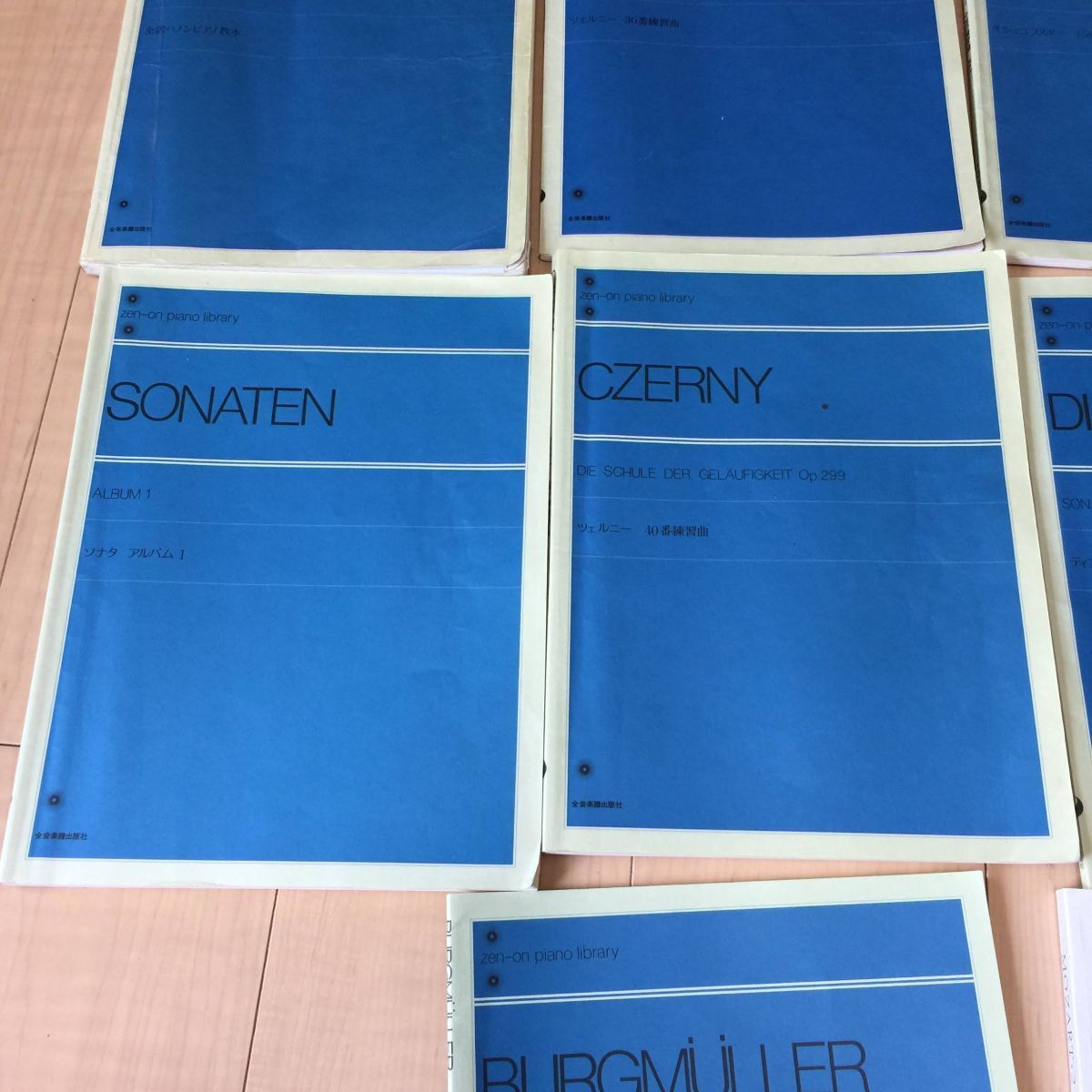 【楽譜 ピアノ まとめて】 全音楽譜 zen-on9冊 +モーツァルト集2冊 書き込みあり ピアニスト （管ア_画像4