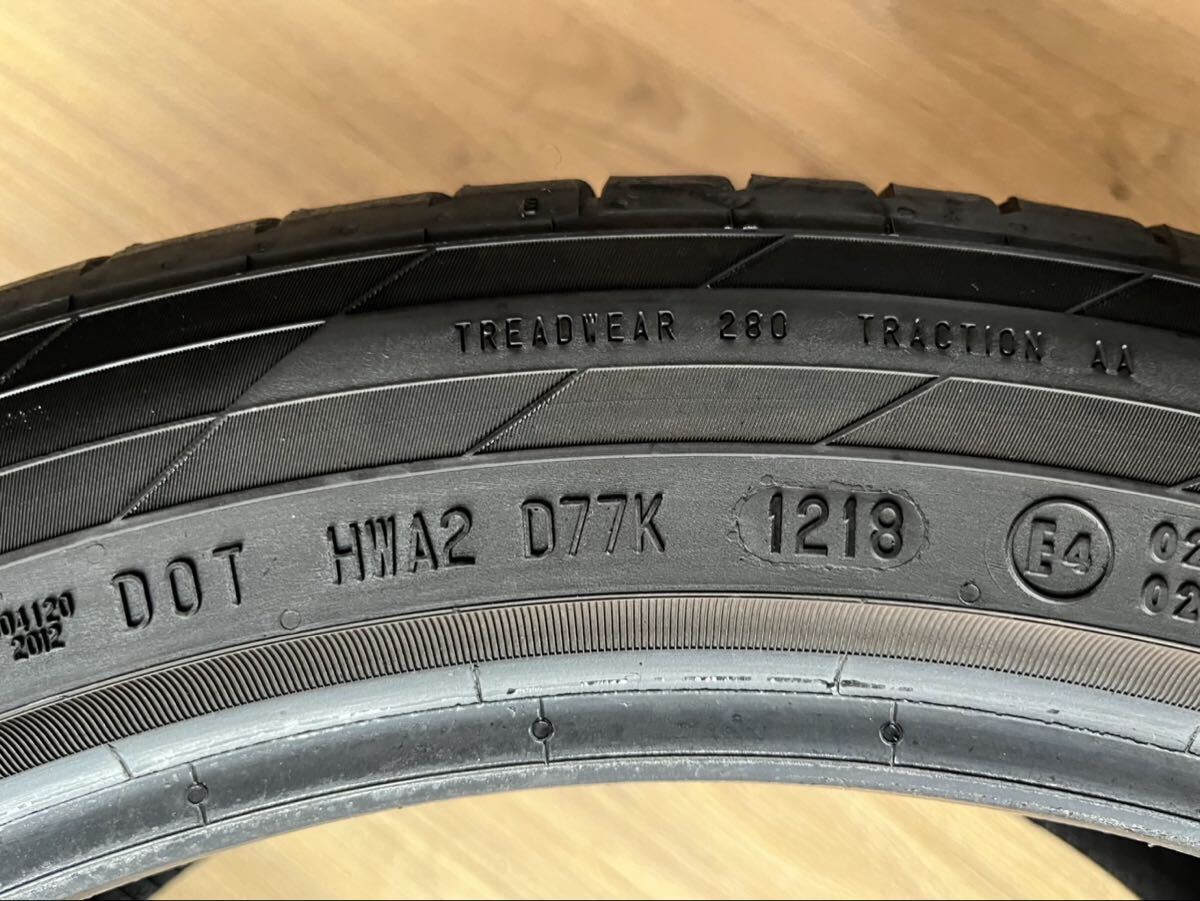 コンチネンタル continental contisportcontact 245-45-19 中古　2018年製　1本　溝の深さ5.95ミリ　スポーツタイヤ_画像4