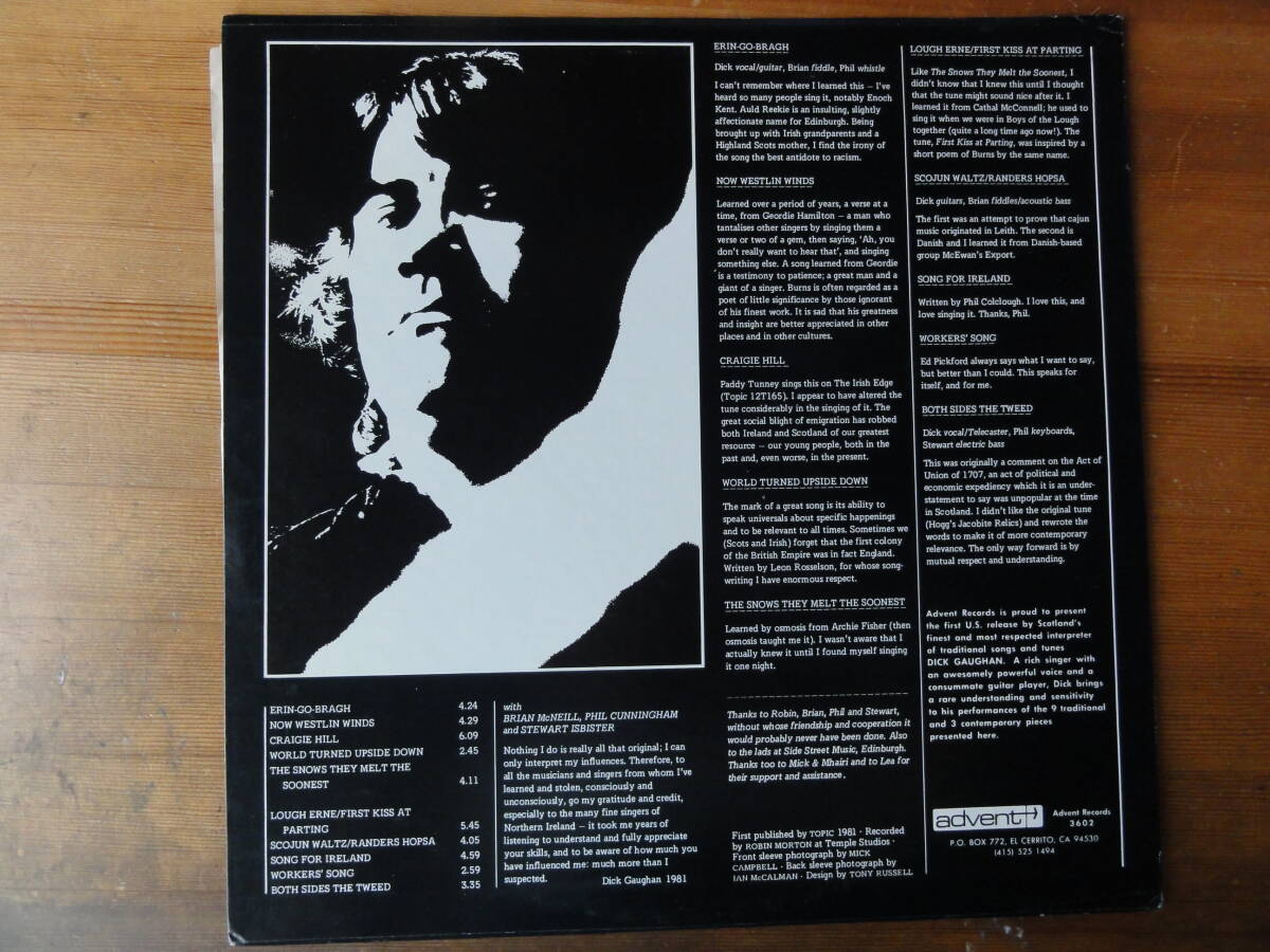 dick gaughan / handful of earth ●US盤●_画像2