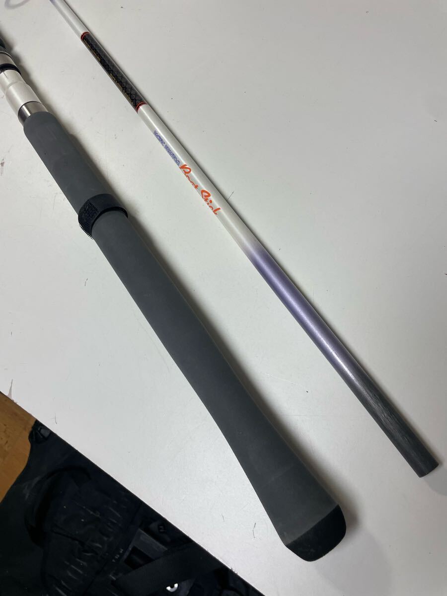 ◆T57 Daiwa ダイワ カーボウィスカー パワーメッシュ パシフィックファントム ボート スティック CB-802-4FS_画像4