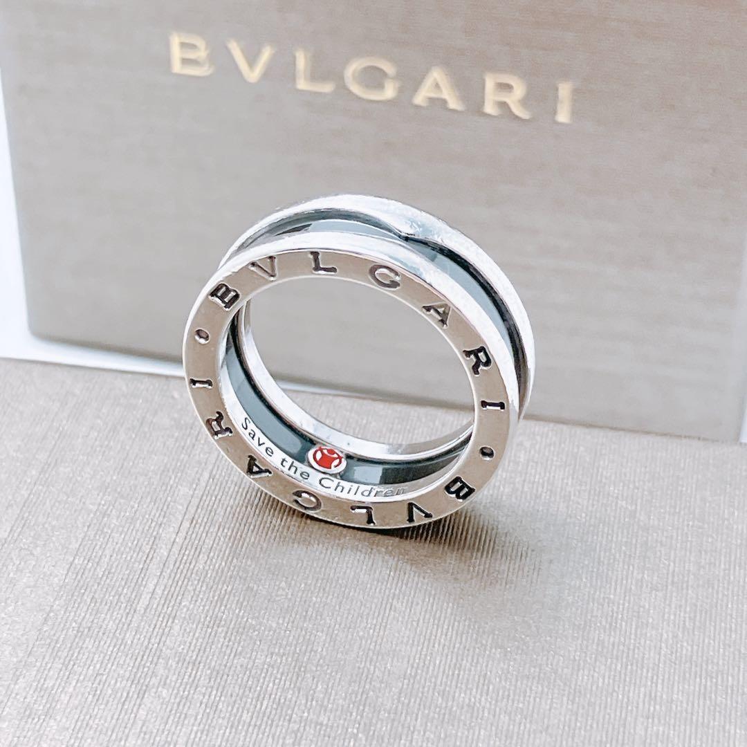 13洗浄済 ブルガリ BVLGARI 925 リング 指輪 シルバー Y666 アクセサリー ビーゼロワン メンズ レディース セーブザチルドレン