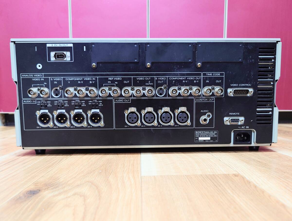 ★【中古/動(dòng)作品 】★ SONY DSR-1800 DIGITAL VIDEO CASSETTE RECORDER 業(yè)務(wù)用DVCAMレコーダー●現(xiàn)狀品（ DRUM 272 時(shí)間！）