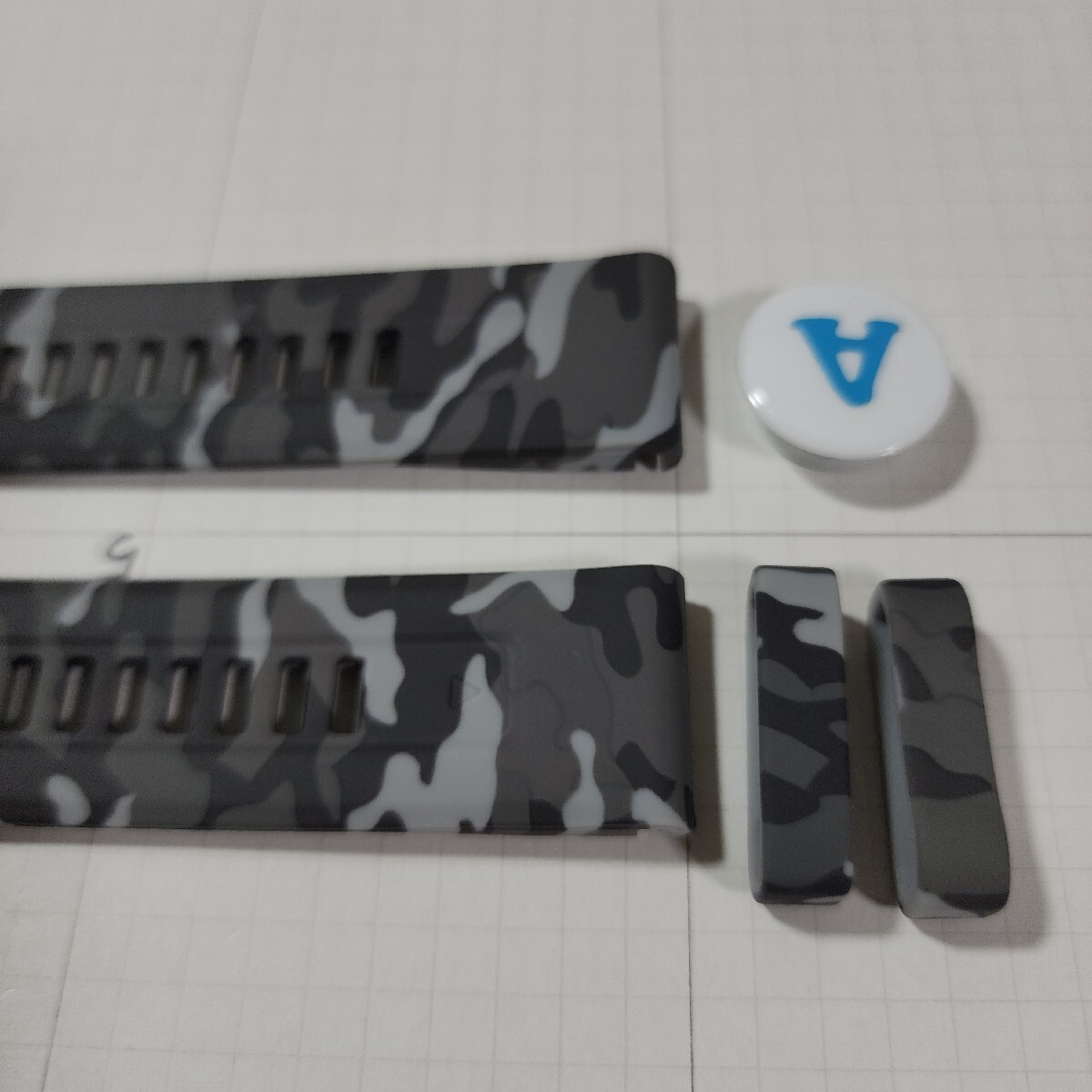 QF22 灰迷彩 カモフラージュ A GARMIN GARMIN ガーミン シリコン バンド ベルト Fenix 6 7 8 S62 S70 945 955 965 970 epix Quick Fit 22mm_画像5