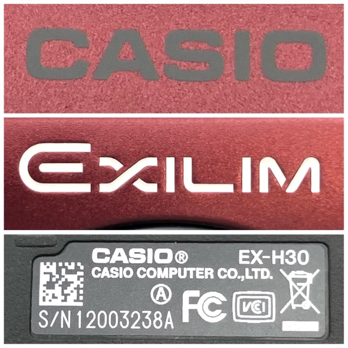 1円～/CASIO/カシオ/EXILIM/EX-H30/付屬品付/デジタルカメラ/デジカメ/通電確認(rèn)済/シャッターOK/ジャンク/K104