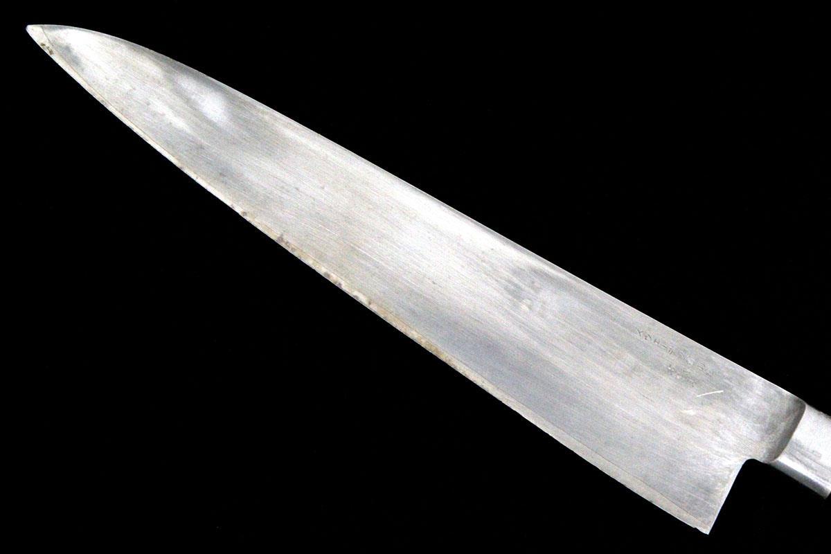 並品｜藤次郎 牛刀 洋包丁 210mm スウェーデン鋼割込 鍔付き柄 KN02-A9418-2L1B_画像4