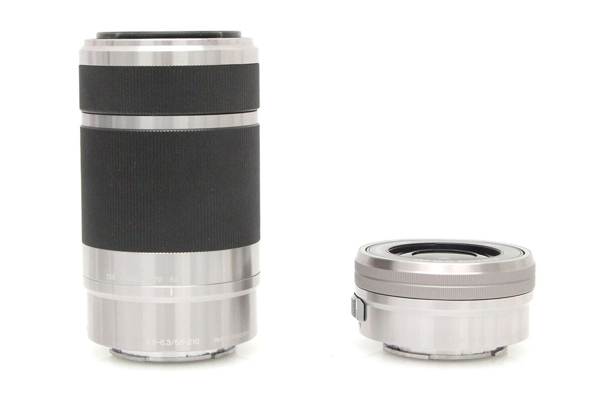 [ вся сумма возвращение денег гарантия ] товар среднего качества l Sony α6000 ILCE-6000Y двойной zoom линзы комплект [ серебряный ]( сенсор почищено ) CA01-P445-3V1C