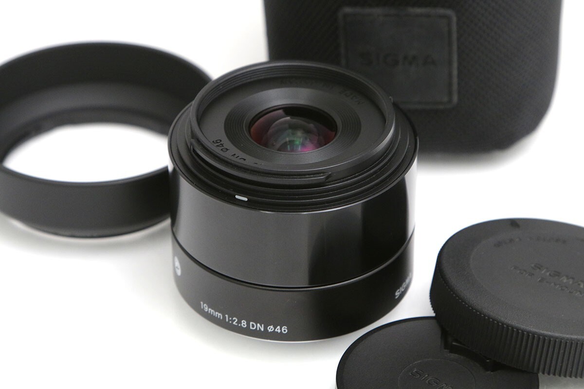 【全額返金保証】美品｜シグマ 19mm F2.8 DN ブラック [ソニー用] CA01-B2807-2A1E