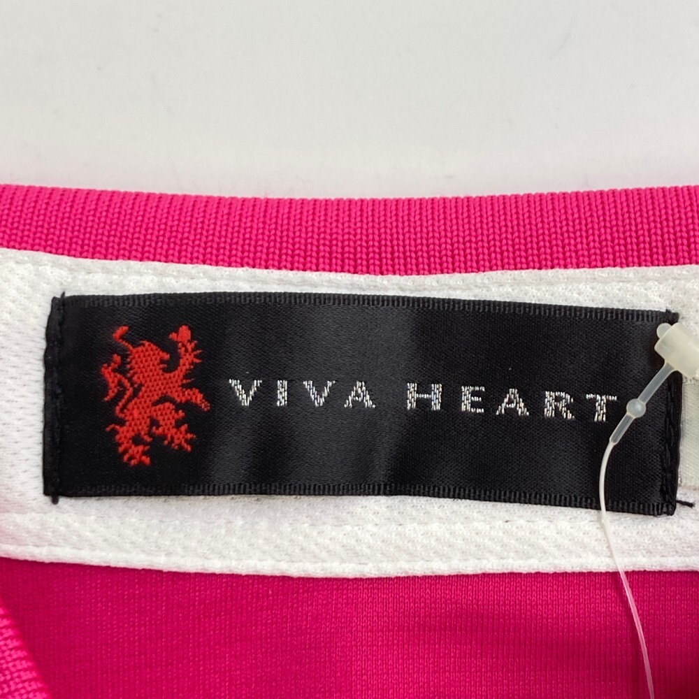 【新品】VIVA HEART ビバハート 長袖ポロシャツ ボタンダウン ピンク系 48 [240101280224] ゴルフウェア メンズ_画像4