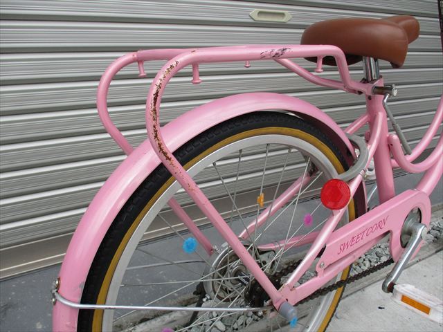 E534　★9500円★整備済み 中古子供自転車 【20インチ　ピンク 】 入札お待ちしております(*^▽^*)