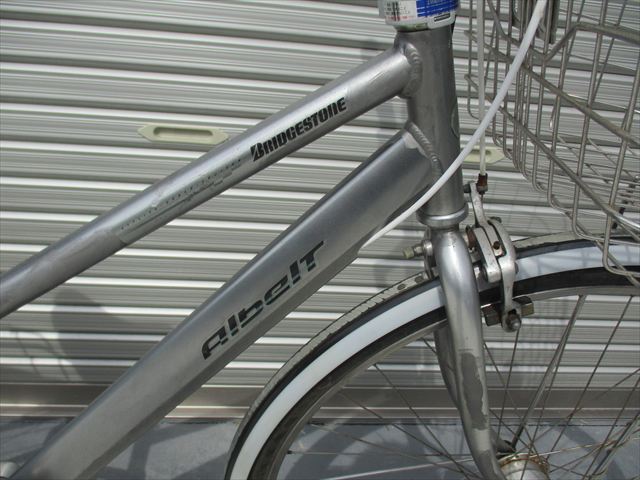 E543★限定特価 整備済み★ブリヂストン アルベルト★ 中古自転車 【 27インチ シルバー  】 入札お待ちしております(*^▽^*)_画像2
