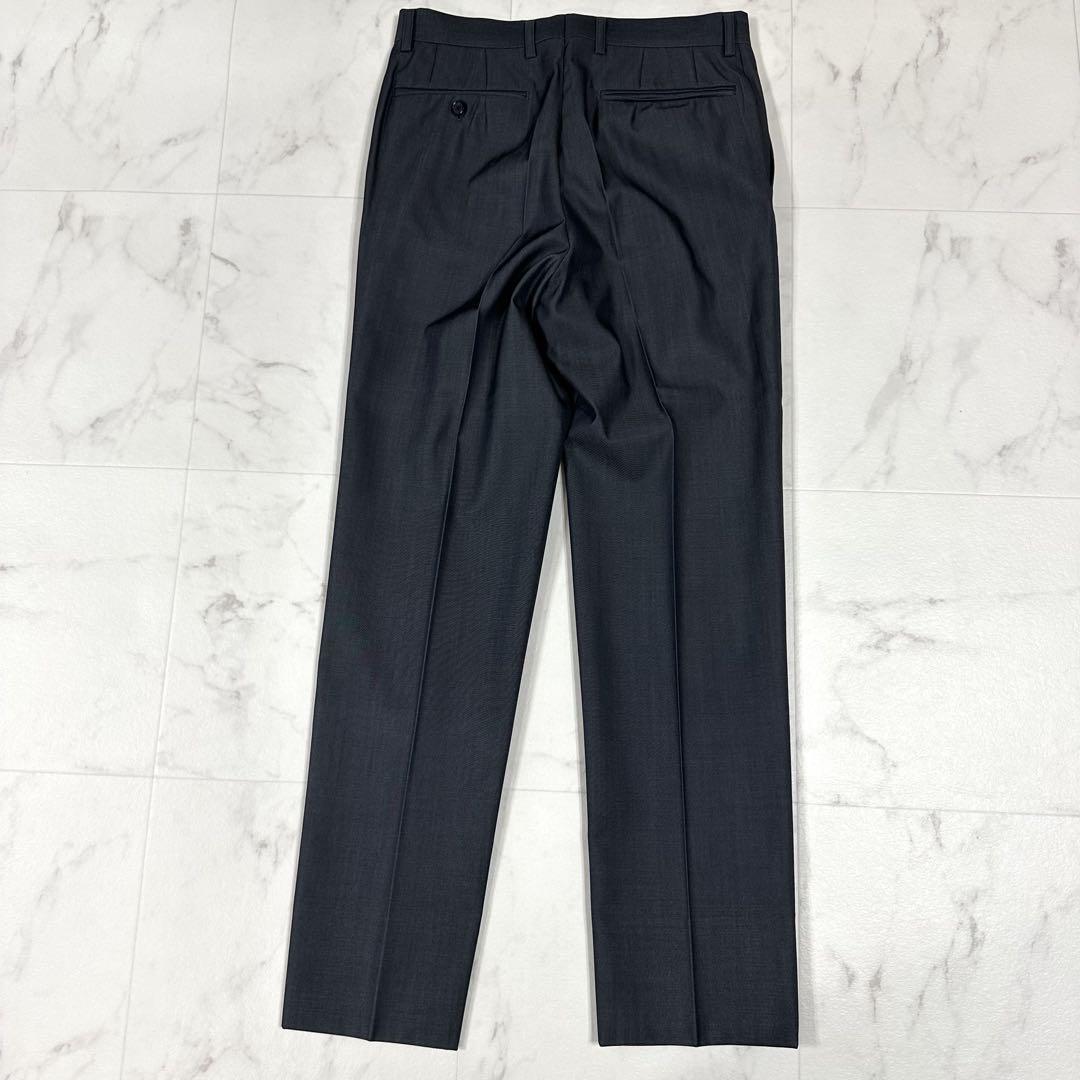 【極美品】intarvju インタービュー　ビジネススーツ上下セット スーツセットアップ　グレー　背抜き仕様 L相当_画像7