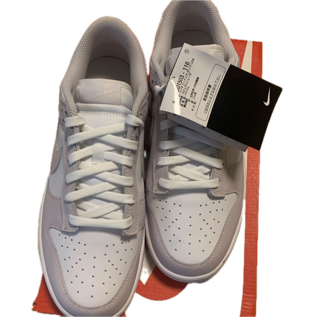 NIKEWMNS DUNK LOW “LIGHT VIOLET DD1503-116 (ホワイト/ライトバイオレット)25.5センチ新品未試着ナイキウィメンズダンクLOW ナイキ_画像4
