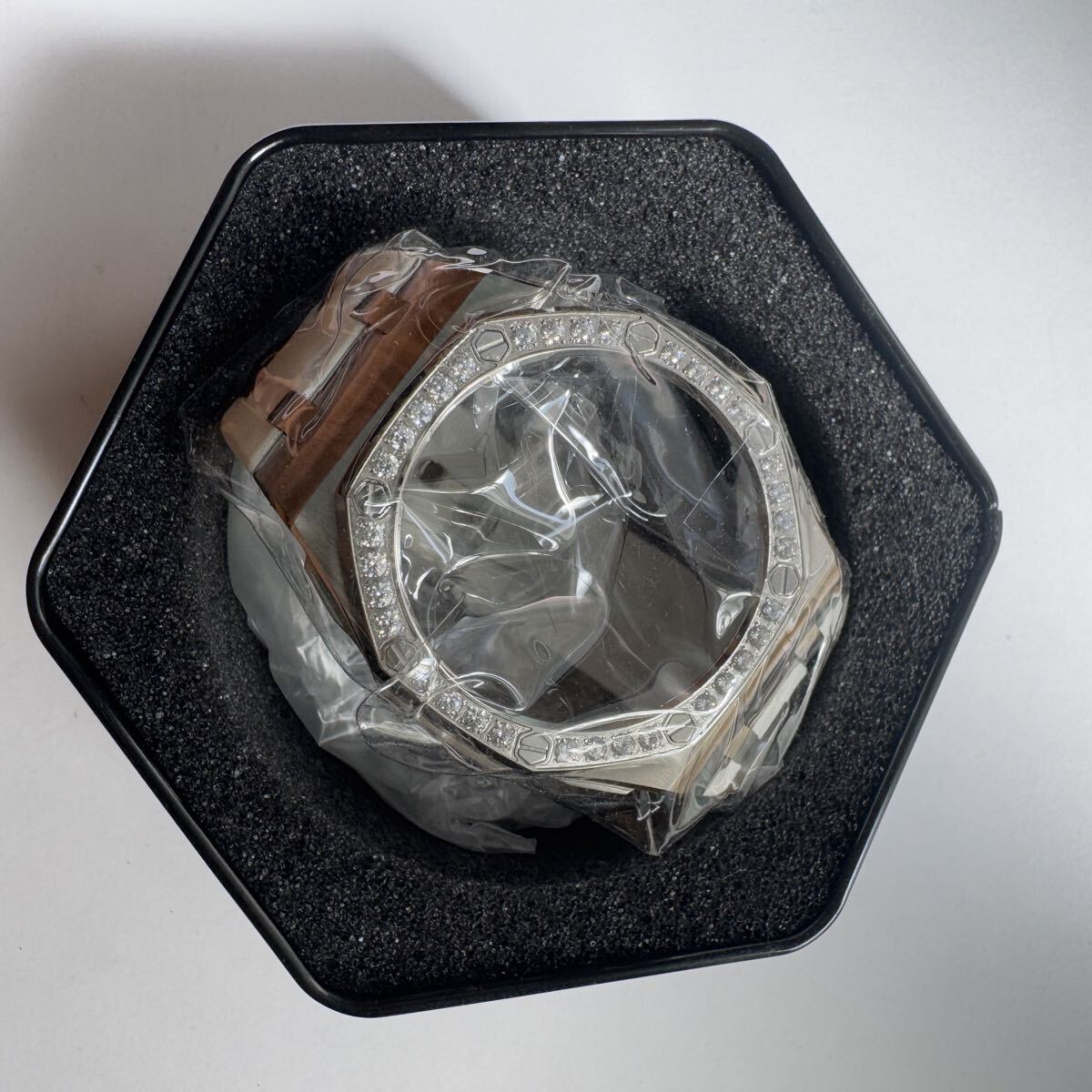 新品未使用品 g-shock ga2100 ga2110 用 互換ステンレスクリスタルケース