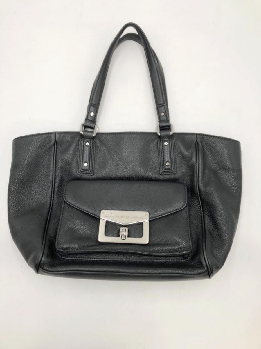 MARC BY MARC JACOBS マークバイマークジェイコブス ハンド バッグ /黒 ■■_画像1