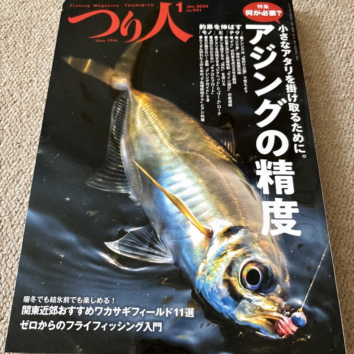 【送料込み】つり人 2024年1月号_画像1