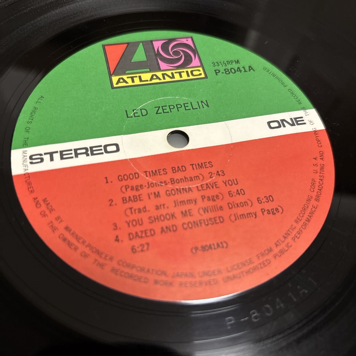 送料込み【帯、ライナー】LP レッドツェッペリン ファースト LED ZEPPELIN_画像3