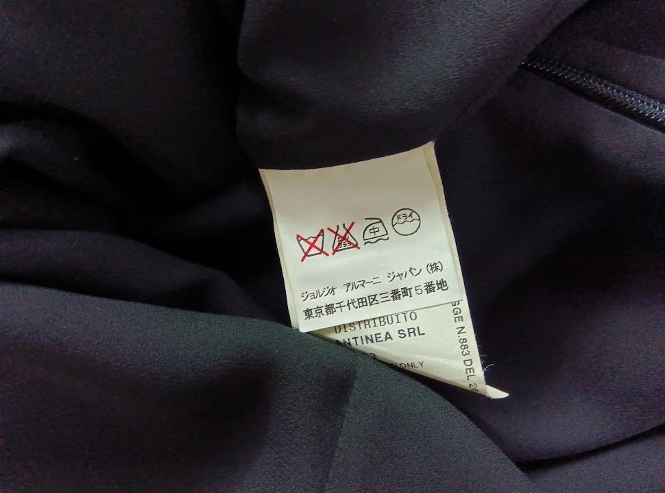 美品 ★ARMANI COLLEZIONI /アルマーニ コレツィオーニ ◎黒 /ブラック　ワンピース　40サイズ