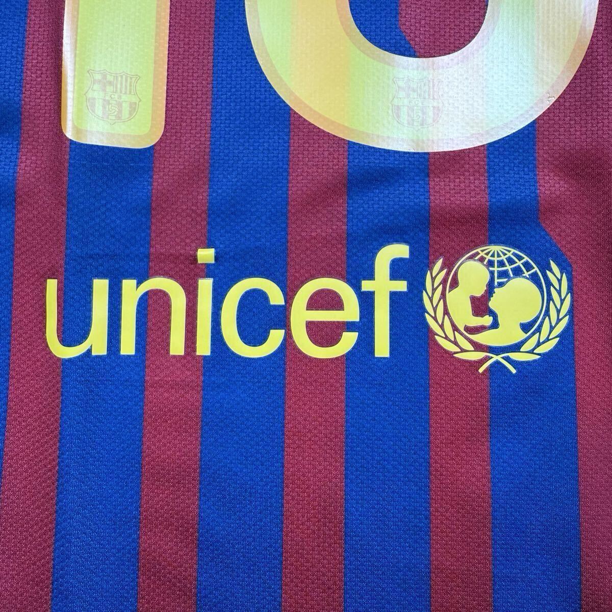 【0円スタート】#10 メッシ 11/12 バルセロナ ホーム スタジアム size L ナイキ 正規(guī)品