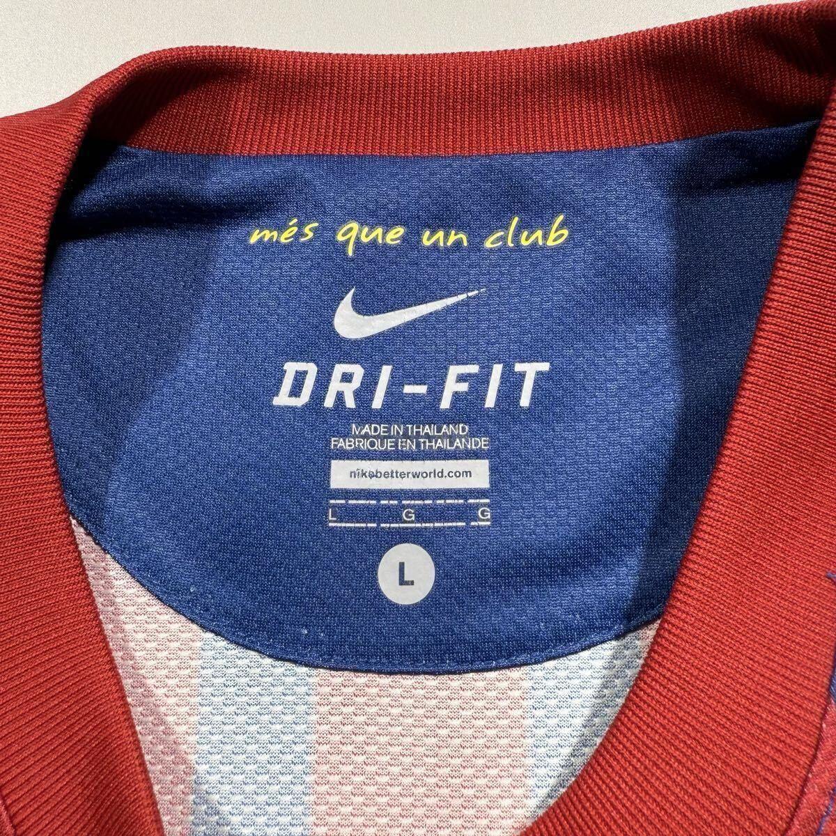 【0円スタート】#10 メッシ 11/12 バルセロナ ホーム スタジアム size L ナイキ 正規(guī)品