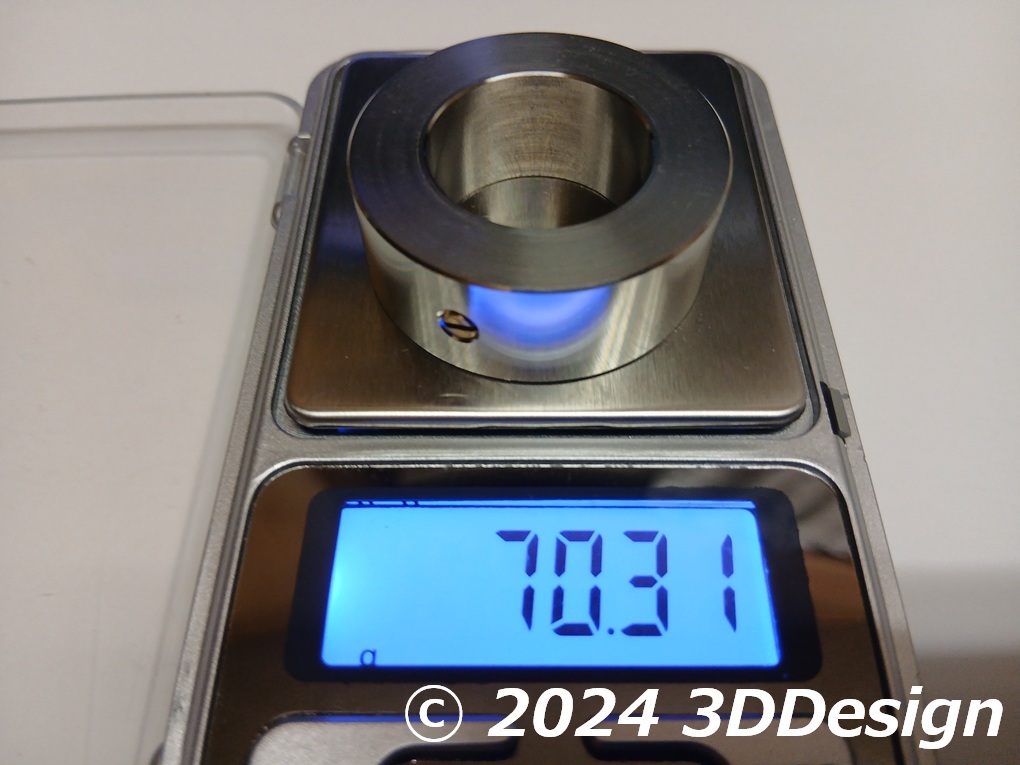 ★★【製作品】DENON DP-57L DP-57M DP-59L DP-59M DP-67L トーンアーム ウエイト(中大) 70g★★ _画像4