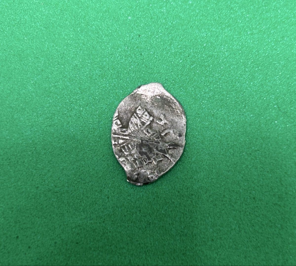 ロシア帝国ロマノフ朝　ミハイル1世(1613〜1645) ワイヤーコペイカ銀貨 古銭 外国コイン_画像1